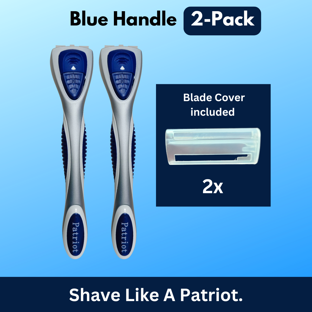 Blue Razor Handle