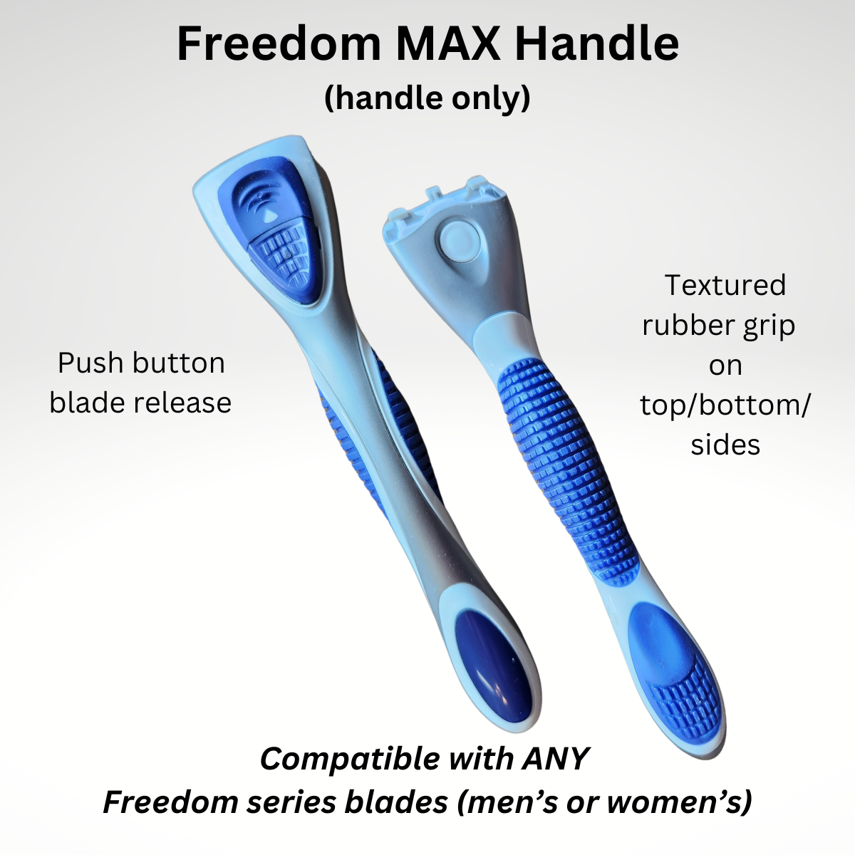 Freedom Blue Razor Handle
