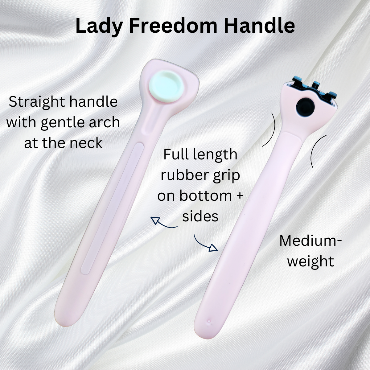 Weighted Lady Freedom Razor Handle (handle only)