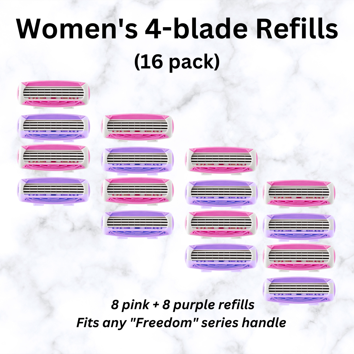 Lady Freedom 4-Blade Razor Refills