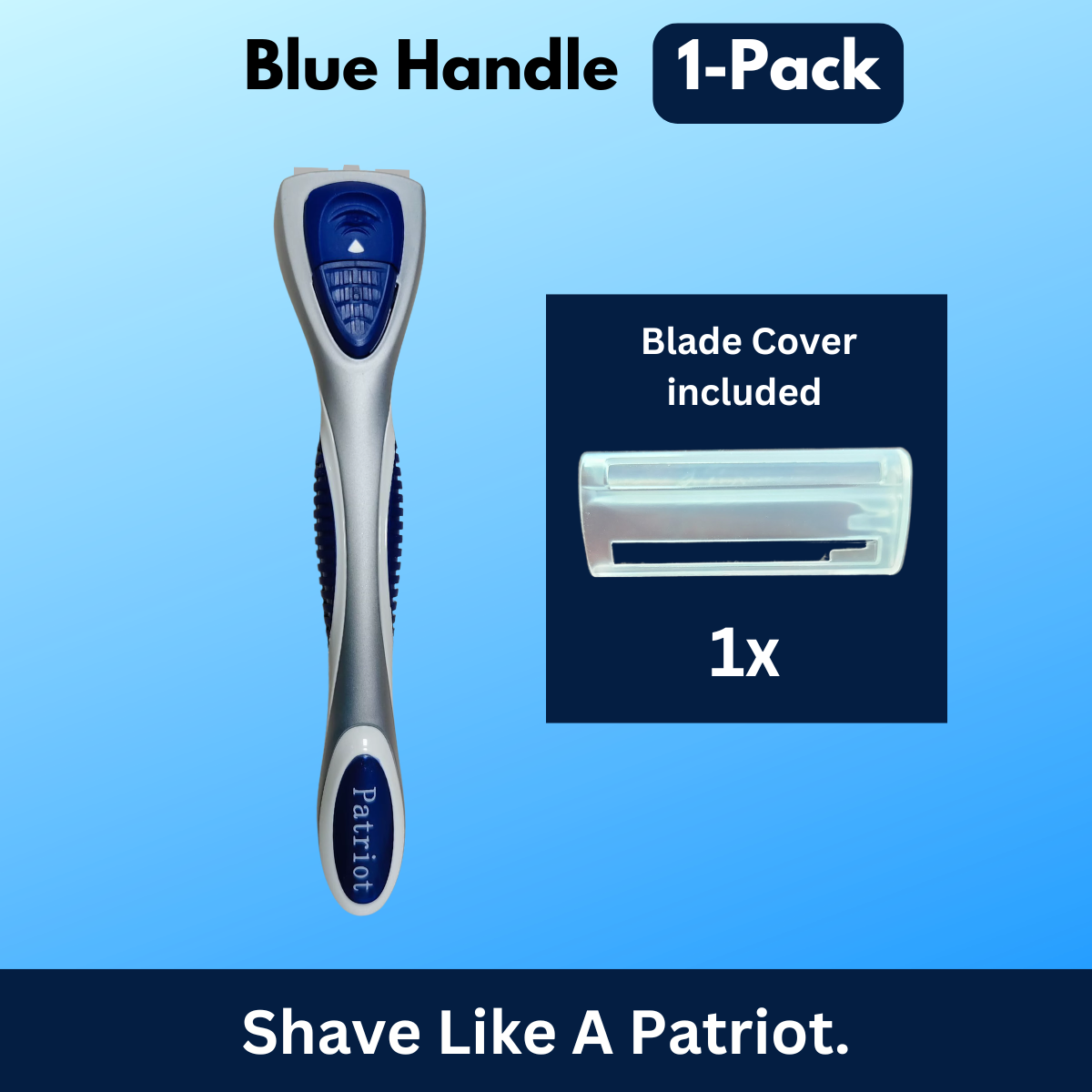 Blue Razor Handle