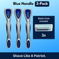 Blue Razor Handle