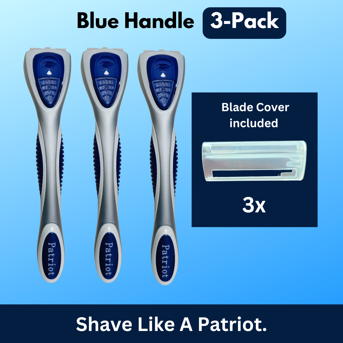 Blue Razor Handle