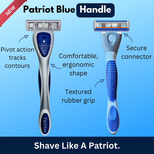 Patriot Blue Razor Handle
