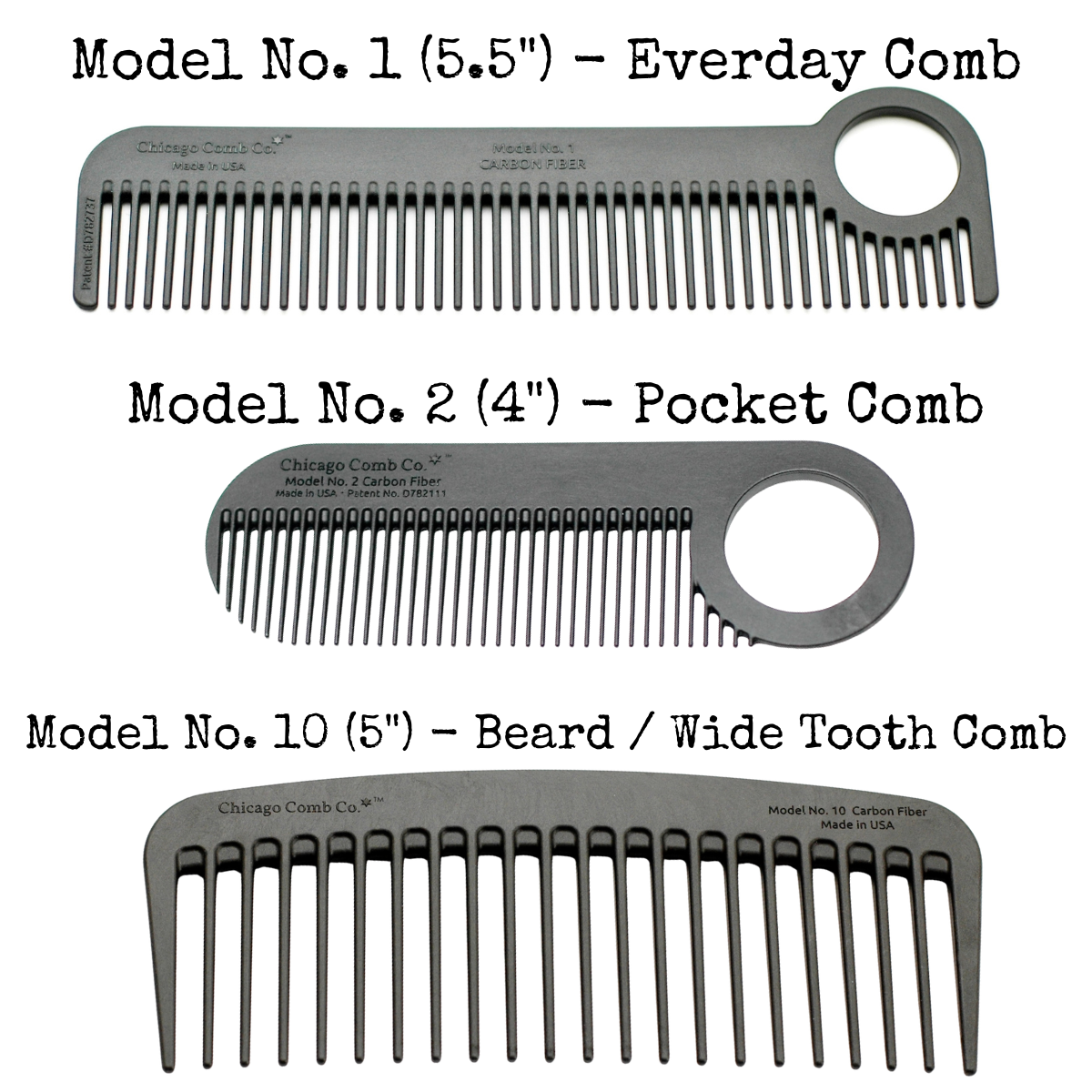 Carbon Fiber Combs
