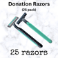Donation Razors
