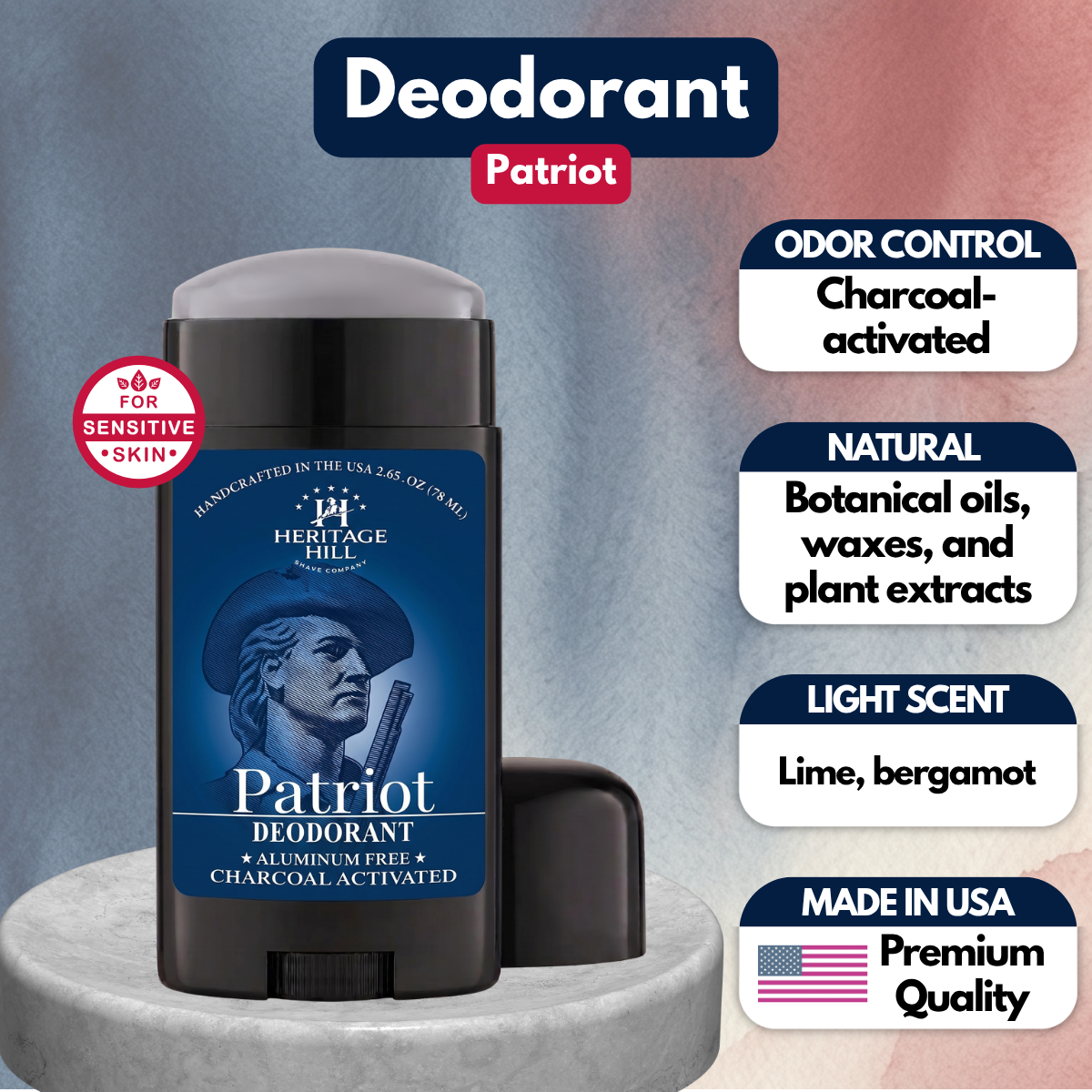 Heritage Natural Aluminum Free Deodorant