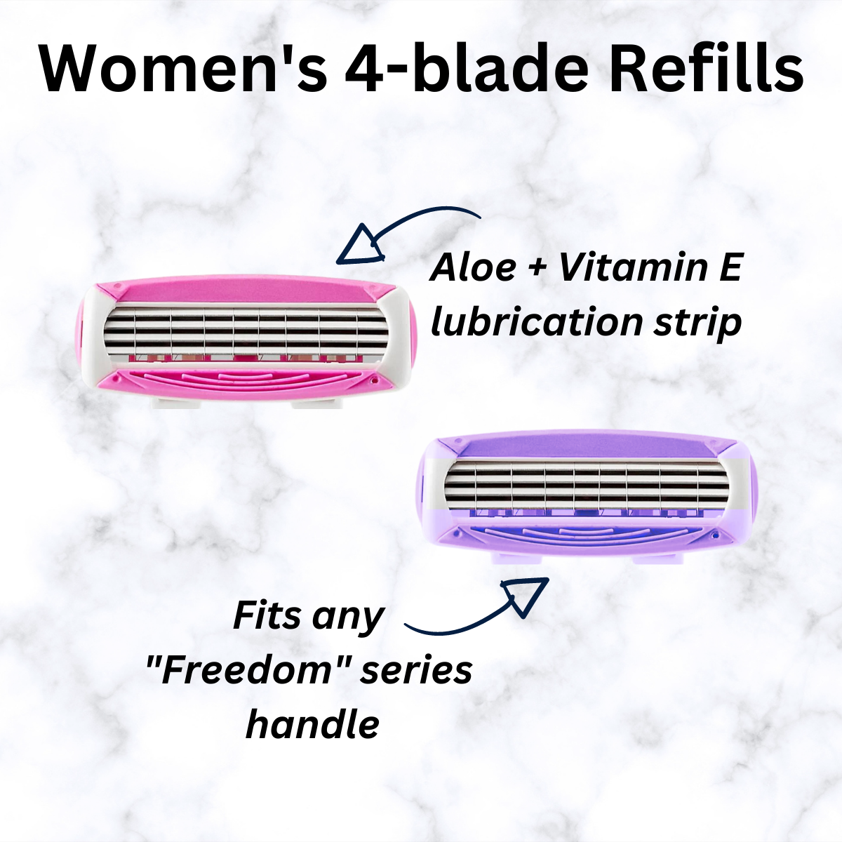 Lady Freedom 4-Blade Razor Refills