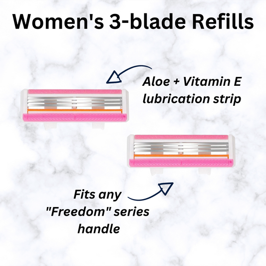 Lady Freedom 3-Blade Razor Refills