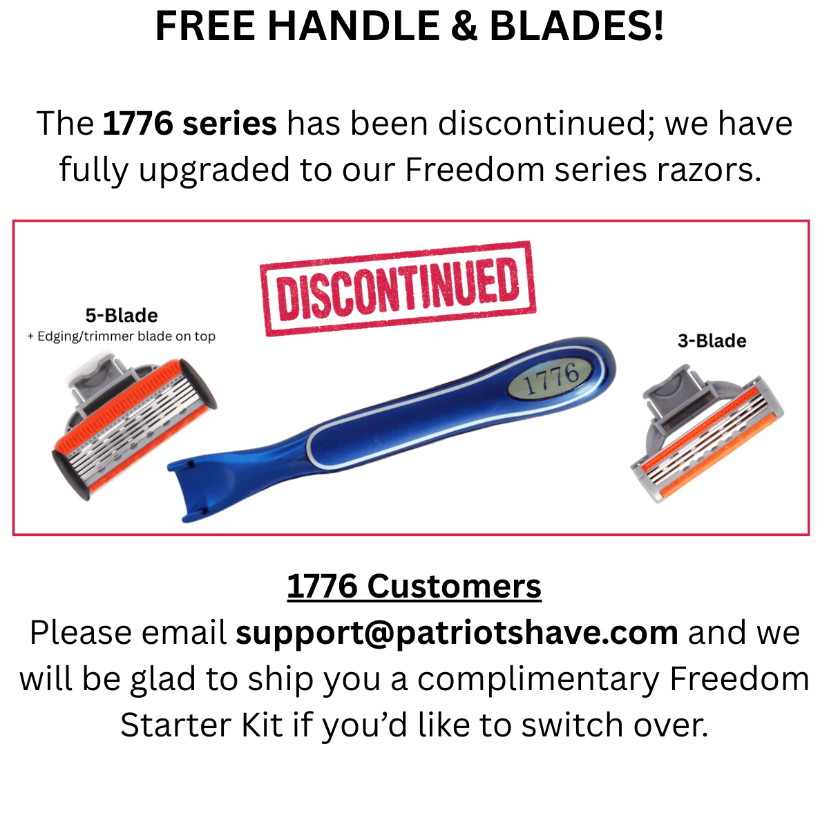 1776 Razor Blade Refills
