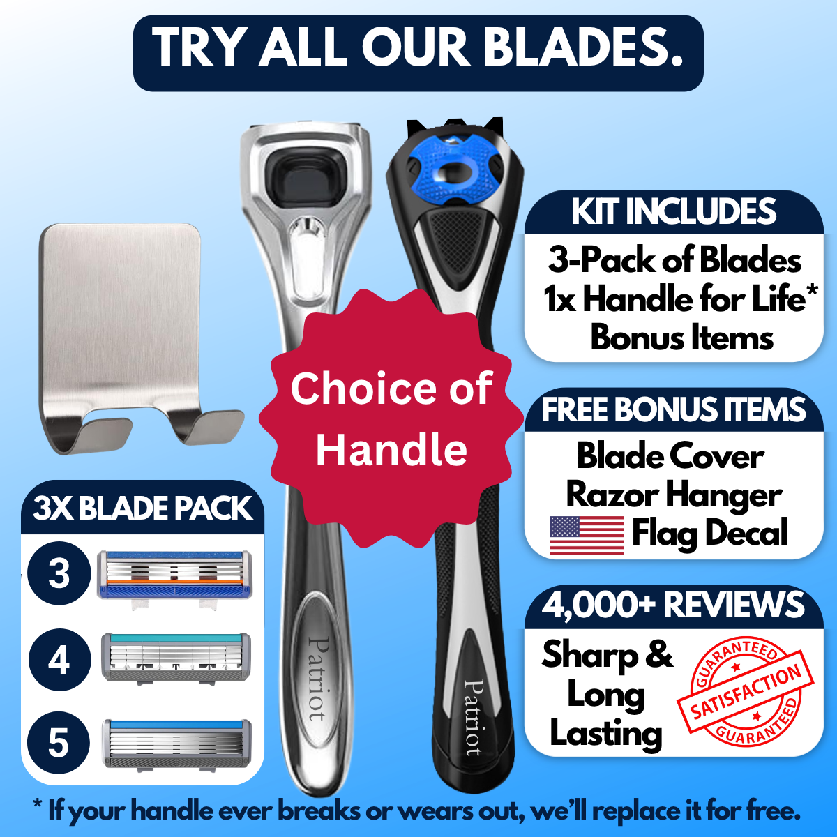 Freedom Razor Discovery Pack