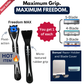 Freedom MAX Discovery Kit with razor and blades on a white background