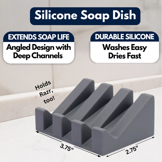 Silicone Soap/Razor Dish