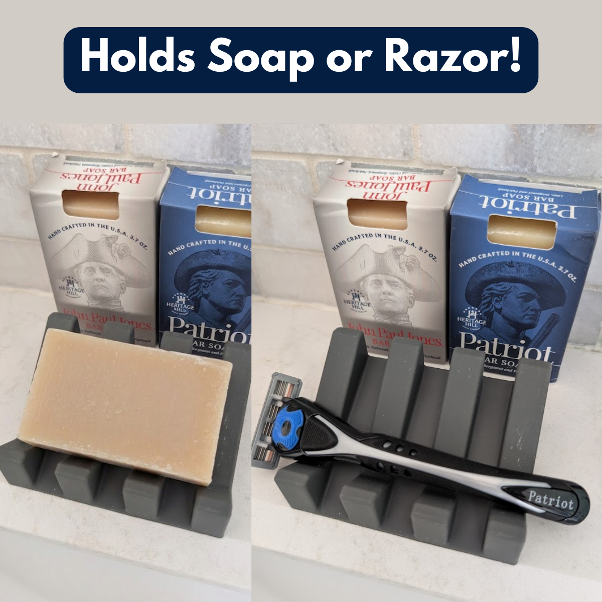 Silicone Soap/Razor Dish