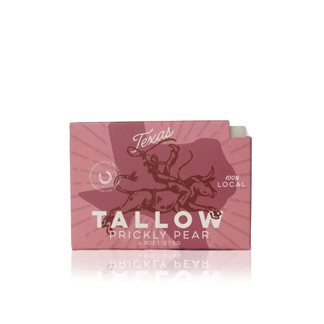 Tallow Soap Prickly Pear Scent pink box bar soap
