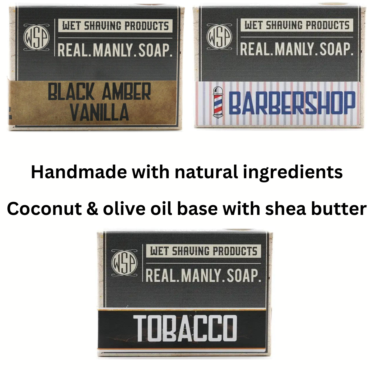 Handmade Natural Soap - Manly Scents