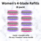 Lady Freedom 4-Blade Refills