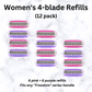 Lady Freedom 4-Blade Refills