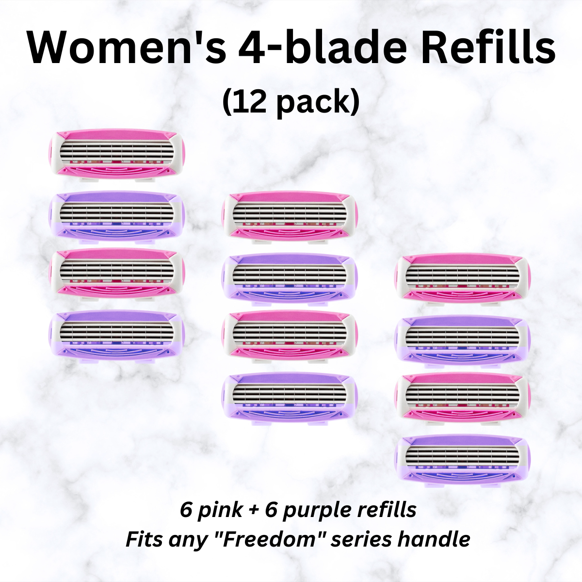 Lady Freedom 4-Blade Razor Refills