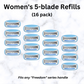 Lady Freedom 5-Blade Razor Refills